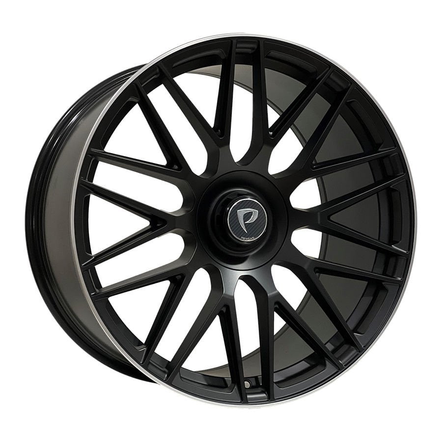 BKY 0207 9.5X20İNÇ 5X112 ET45 66.56 MAT BLACK LIP MACHINED XL ÇELİK JANT