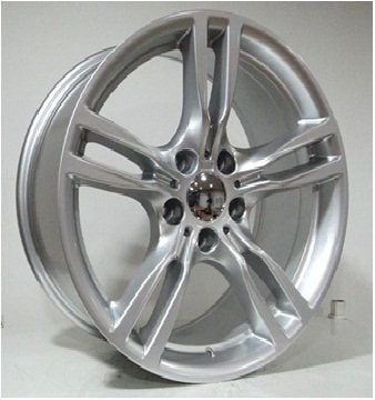 Powcan Bk 5183 9x18inç 5x120 et37 72.56 Metallic Shıney Sılver Machined Çelik Jant