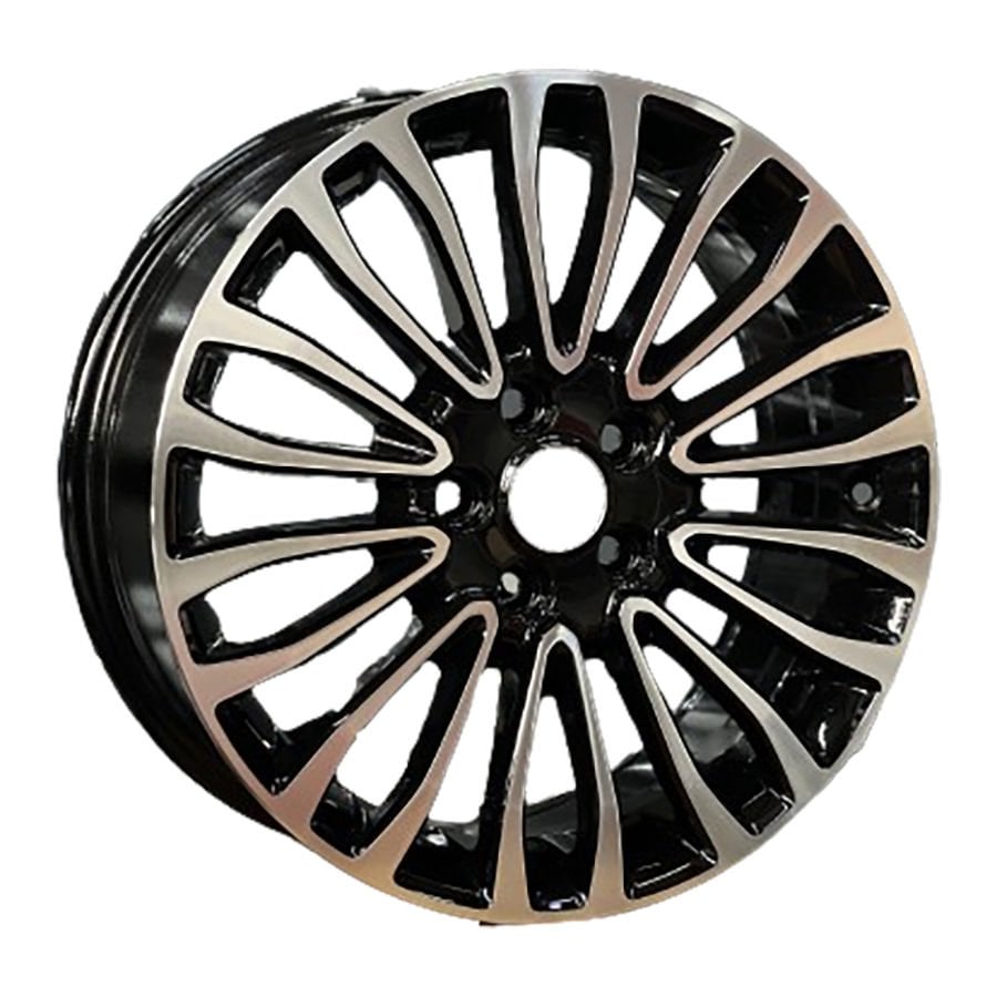 BKY 1158 7X17İNÇ 5X108 ET50 63.4 BLACK MACHINED XL ÇELİK JANT