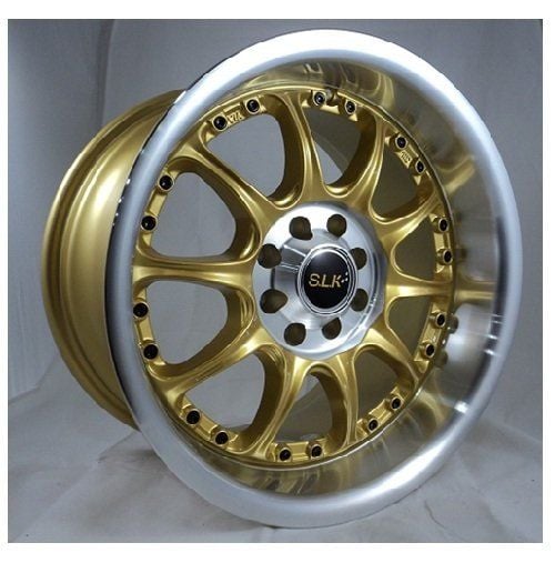 Slk SLK 1466 8x15inç 4x100/108 Gold Machined Çelik Jant