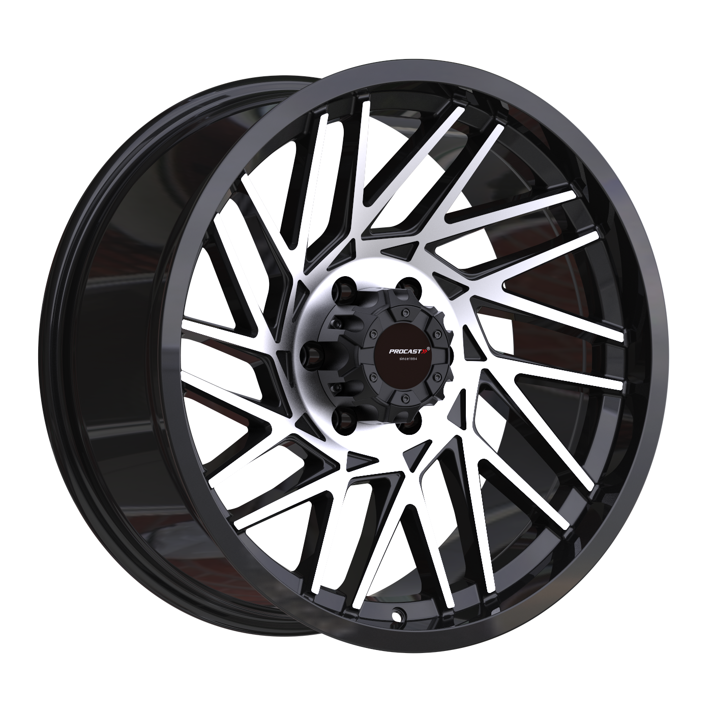 PRO LA5518F 9X20İNÇ 6X139.7 ET-12 110 BLACK MACHINED ÇELİK JANT