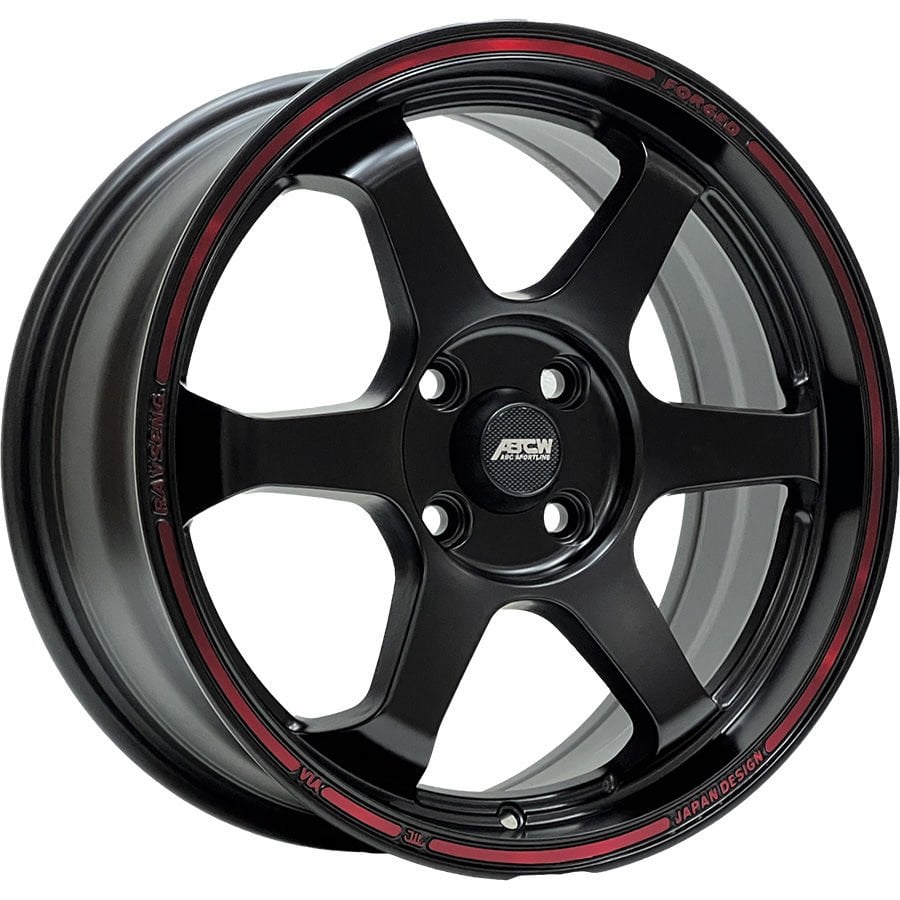 BCH 7966 7.5X17İNÇ 4X100 ET38 73.1 MAT BLACK+RED RING ÇELİK JANT