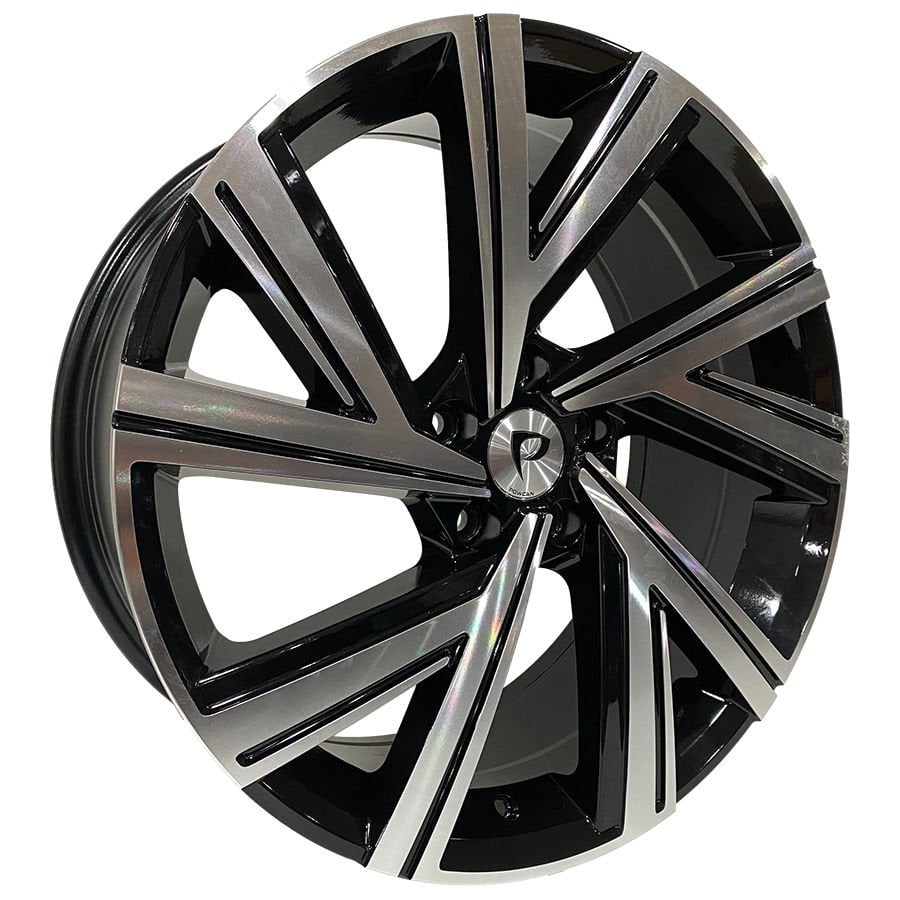 BK 5805 7.5X17İNÇ 5X112 ET45 57.1 BLACK MACHINED XL ÇELİK JANT