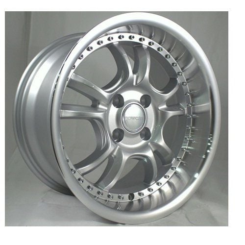 Powcan BK 655 8x15inç 4x100 Silver Machined Çelik Jant