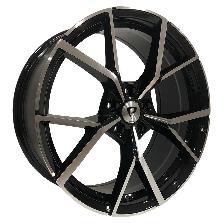 BK 5801 7.5X17inç 5X112 ET45 57.1 BLACK MACHINED XL ÇELİK JANT