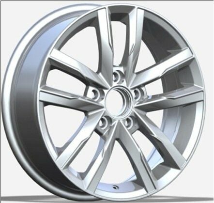 Powcan BK 5182 8X18inç 5X112 ET45 57.1 SİLVER MACHINED VOLKSWAGEN REPLİKA ÇELİK JANT