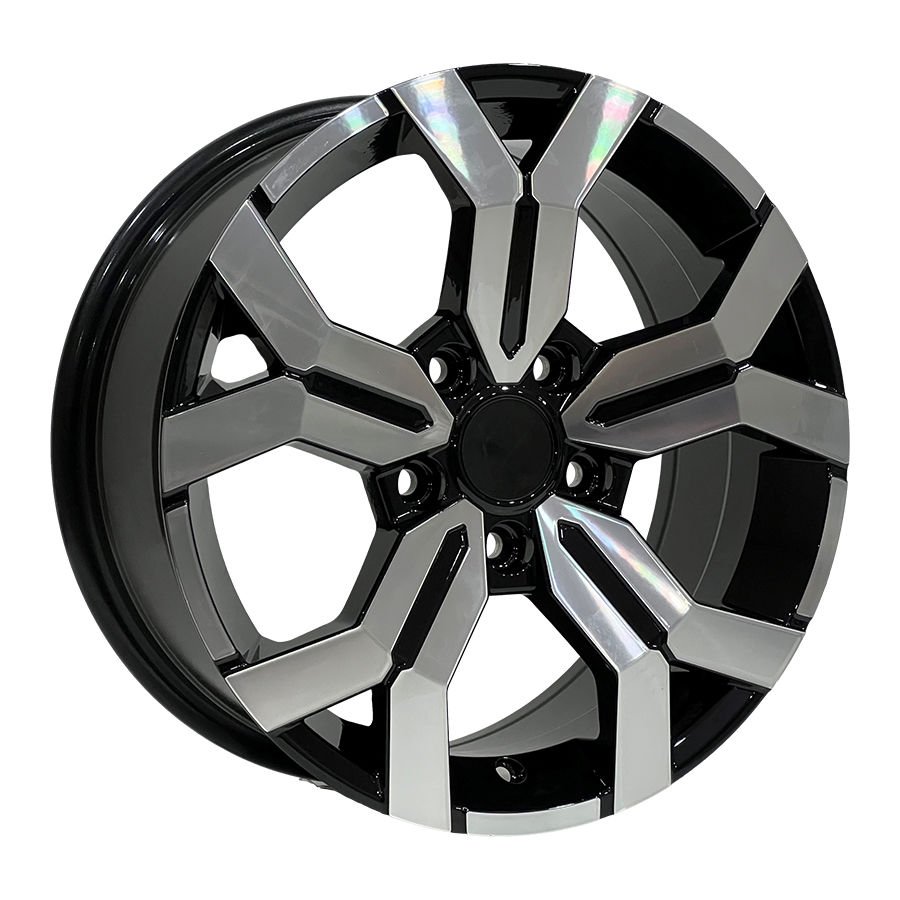 DY 1266 7X16inç 5X114.3 ET40 66.1 BLACK MACHINED XL çelik jant