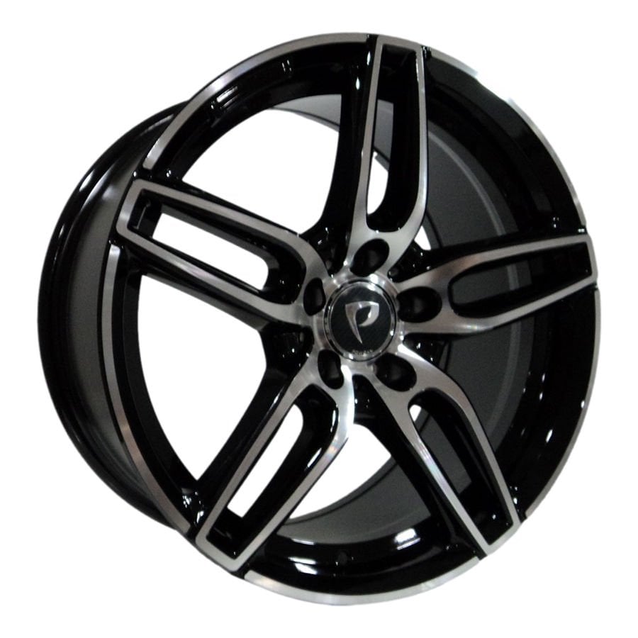 BK 5434 7.5X17İNÇ 5X112 ET45 66.56 BLACK MACHINED XL ÇELİK JANT