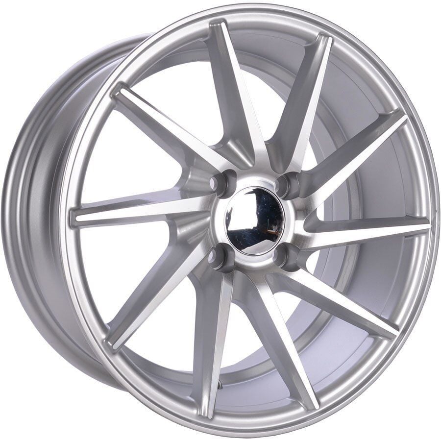 Powcan BK 885B 7x15inç 4x108 Silver Machined Çelik Jant