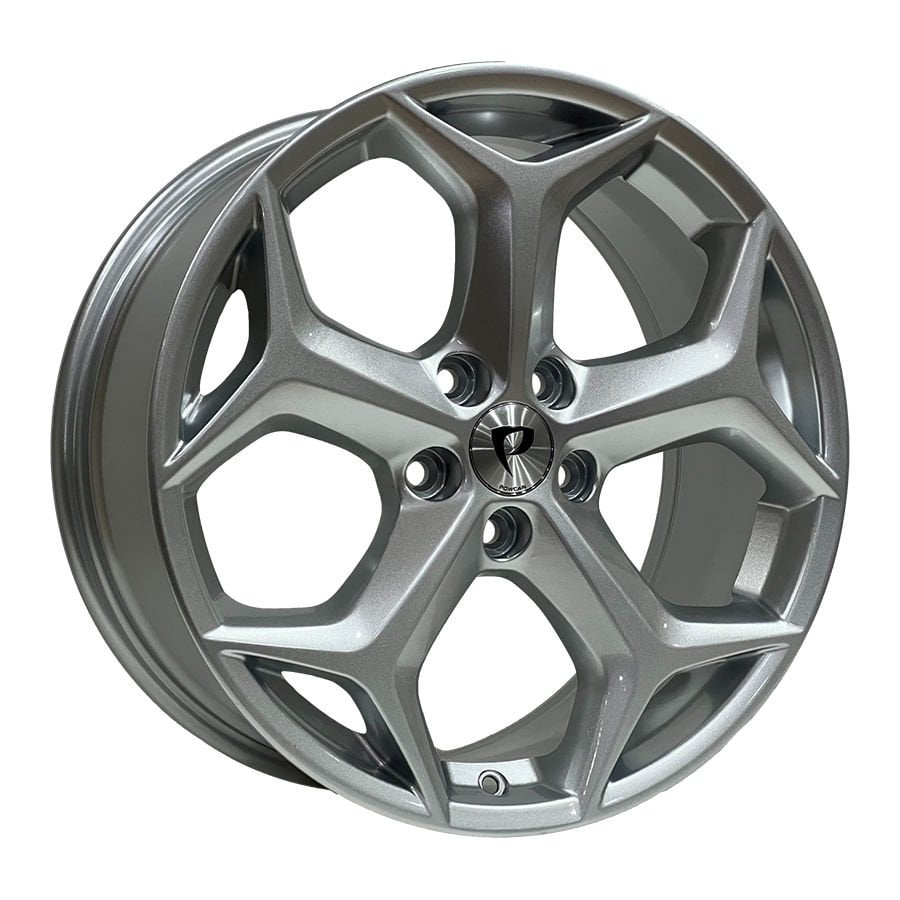 BKY 0063 8X18İNÇ 5X108 ET55 63.4 SHINY SILVER XL ÇELİK JANT