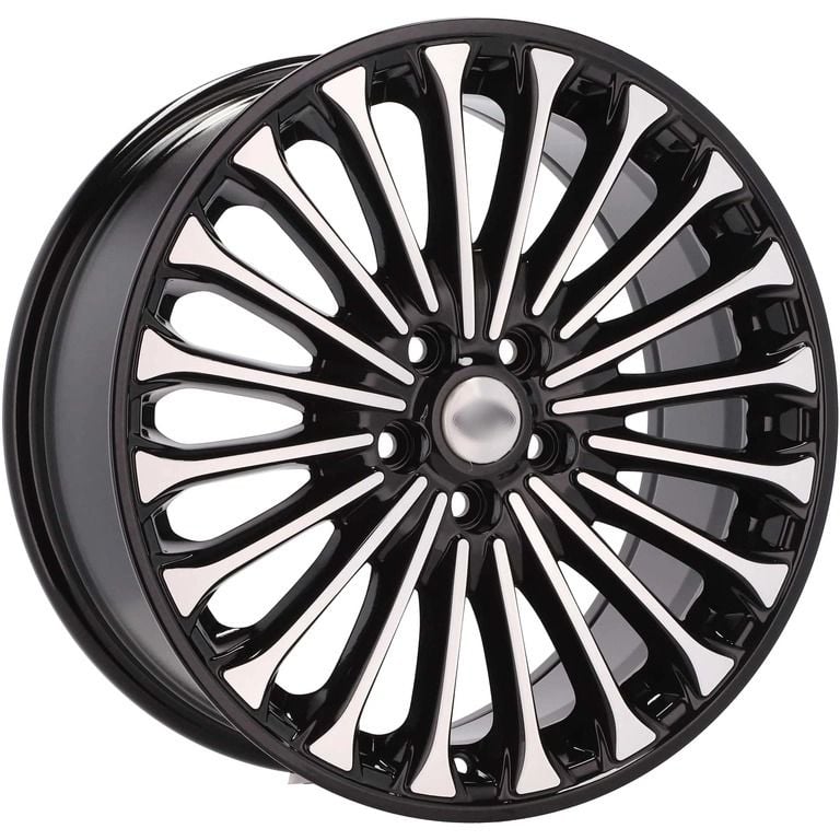 BK 0056 8X18İNÇ 5X108 ET55 63.4 BLACK MACHINED XL ÇELİK JANT