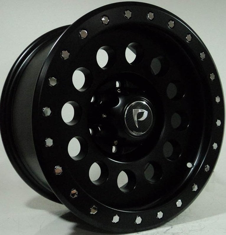 POWCAN BK-5332 8x16inç 6x139.7 ET-10 110 BLACK Machıned Replika Çelik Jant