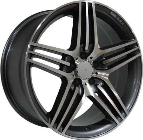Powcan BK 146 9.5x19inç 5x112 Gun Machined MERCEDES ARKA Replika Çelik Jant