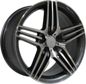 Powcan BK 146 9.5x19inç 5x112 Gun Machined MERCEDES ARKA Replika Çelik Jant