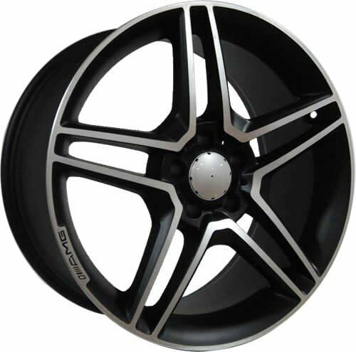 Powcan BK 213 9.5x18inç 5x112 Mat Black MERCEDES Replika Çelik Jant