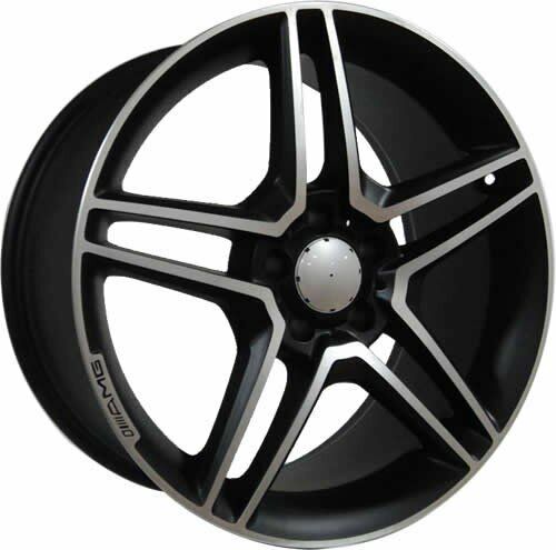 Powcan BK 213 8.5x19inç 5x112 Mat Black MERCEDES Replika Çelik Jant