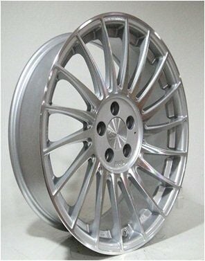 SLK Slk 1675 7x15inç 5x100 et35 73.1 Sılver Machined Çelik Jant