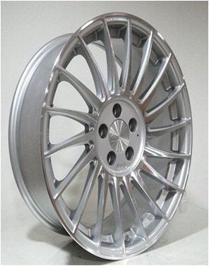 SLK Slk 1675 7x15inç 5x108 et35 73.1 Sılver Machined Çelik Jant