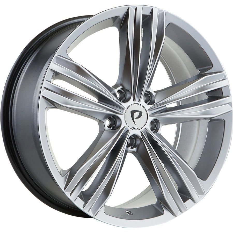BK 5293 7.5X17 inç 5X100 ET35 57.1 HYPER SILVER XL ÇELİK JANT