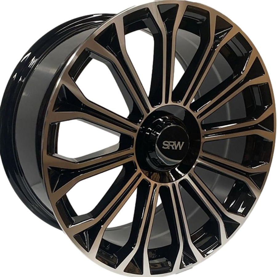 SRW 8120 8.5X18İNÇ 5X112 ET35 66.6 BLACK MACHINED XL ÇELİK JANT