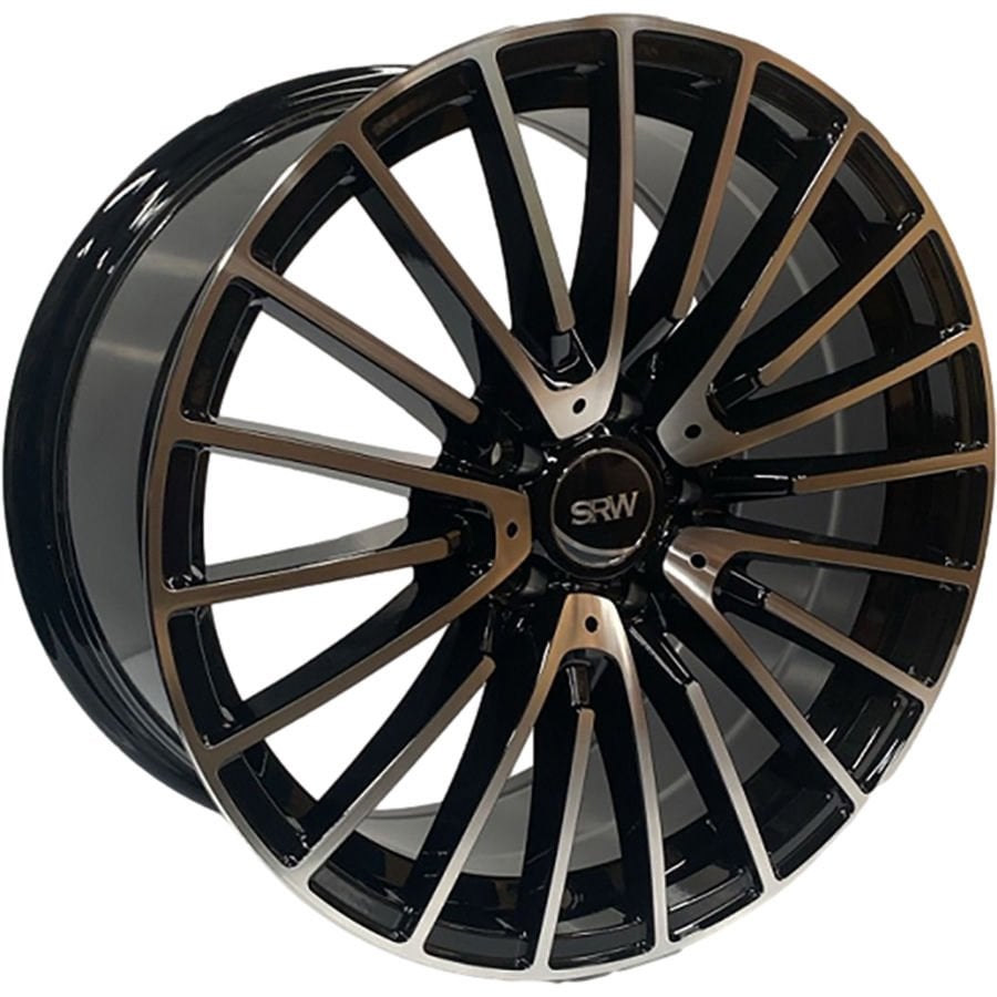 SRW 0289 8X18İNÇ 5X112 ET35 66.6 BLACK MACHINED XL ÇELİK JANT