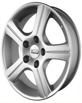 CMS 313 6.5x15inç 4x108 63.4 Ford Silver Machined Çelik Jant