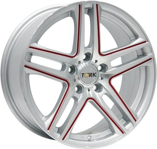 Megatork TORK 378 6x14inç 5x100 SILVER MACHINED RED ÇELİK JANT
