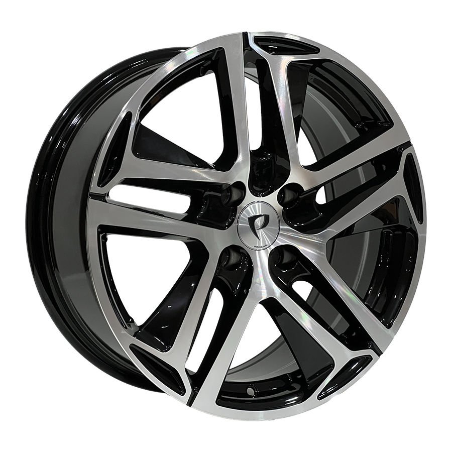 BK 5516 7.5X17İNÇ 4X108 ET28 65.1 BLACK MACHINED XL ÇELİK JANT