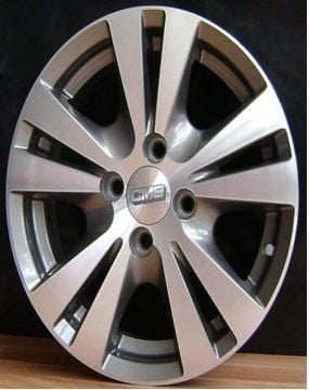 CMS 458 6x14inç 4x100 Black Diamond Çelik Jant