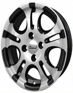 CMS 541 6x14inç 4x100 Black Diamond Çelik Jant
