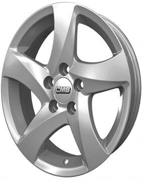 CMS 543 6.5x15inç 4x100 Silver Machined Çelik Jant