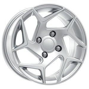 DY 064 6x14inç 4x100 ET35 73.1 Silver Machıned Replika Çelik Jant