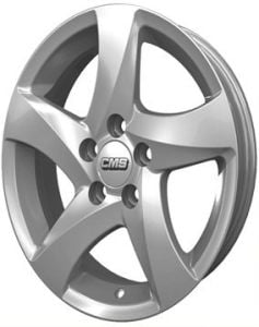 CMS 543 6.5x15inç 4x108 Silver Machined Çelik Jant