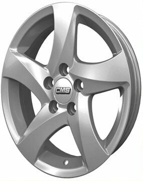 CMS 543 6.5x15inç 5x114.3 Silver Machined Çelik Jant
