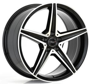 PRO L95261R 9X19İNÇ  5X112 ET40 66.56 BLACK MACHINED XL ÇELİK JANT