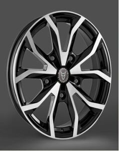 Carre CAR 834 8x18inç 5x100 et42 72.6 Black Machined Çelik Jant