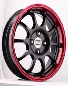 Kormetal KM 175 6.5x15inç 4x98 et30 67.1 Red Black Machined Çelik Jant