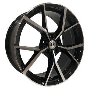 BK 5801 8X19İNÇ  5X112 ET45 57.1 BLACK MACHINED XL ÇELİK JANT