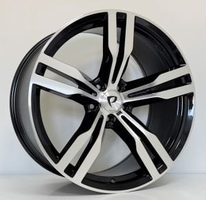 BK 5327 8.5X19İNÇ  5X112 ET30 66.6 BLACK MACHINED XL ÇELİK JANT