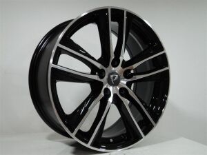 BK 5474 7.5x18 inç 5x112 et45 57.1 BLACK Machined Çelik Jant