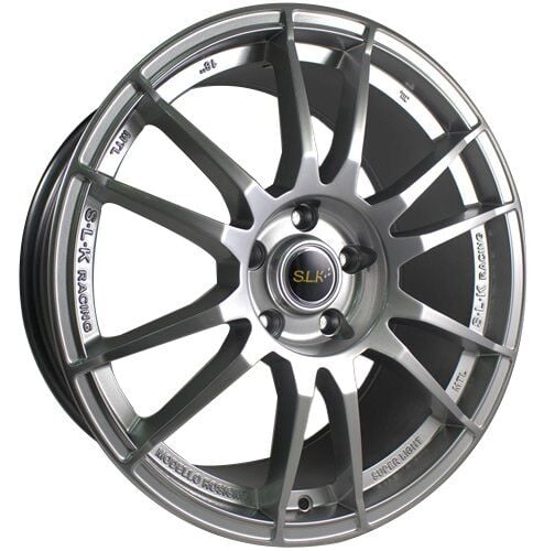 SLK 2040 8x18inç 5x112 et42 73.1 MAT BLACK Machined Çelik Jant