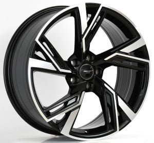 PRO 1071 8.5X19İNÇ  5X112 ET33 66.45 BLACK MACHINED XL ÇELİK JANT