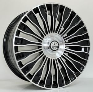 EXP HBC0013 8.5X20İNÇ  5X112 ET36 66.6 BLACK MACHINED XL ÇELİK JANT