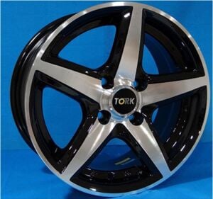 Megatork TORK 244 6x14inç 4x100 Black Machined Çelik Jant