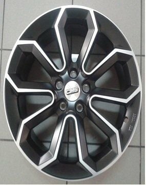 CMS 795 8x18inç 5x114.3 et35 Black Machined Çelik Jant
