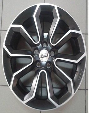 CMS 795 8x18inç 5x112 Black Machined Çelik Jant