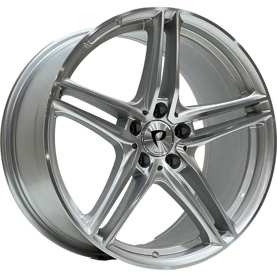BK 5252 9.5X19 inç 5X112 ET40 66.56 SILVER MACHINED XL ÇELİK JANT