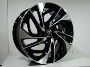 BK 5518 7.5x18inç 5x114.3 et51 67.1 BLACK Machined Çelik Jant