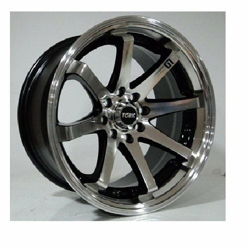 Megatork TORK 3725  8x15inç 4x100 Black Machined Çelik Jant