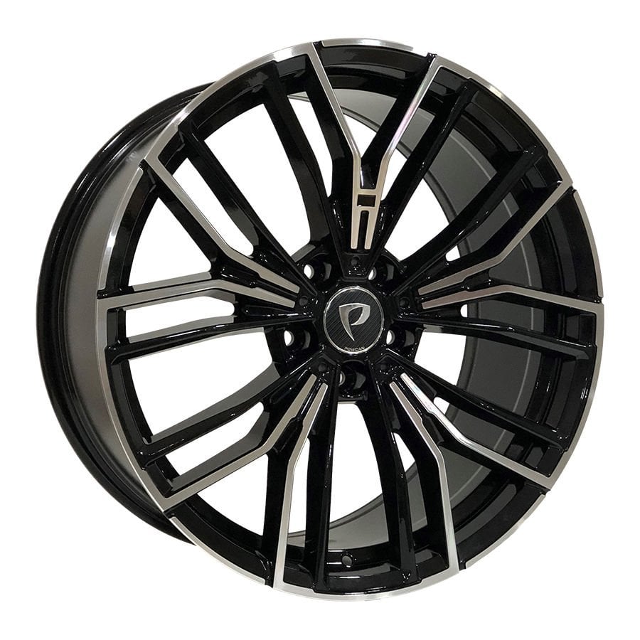 BK 5964 8X19İNÇ  5X120 ET34 72.56 BLACK MACHINED XL ÇELİK JANT